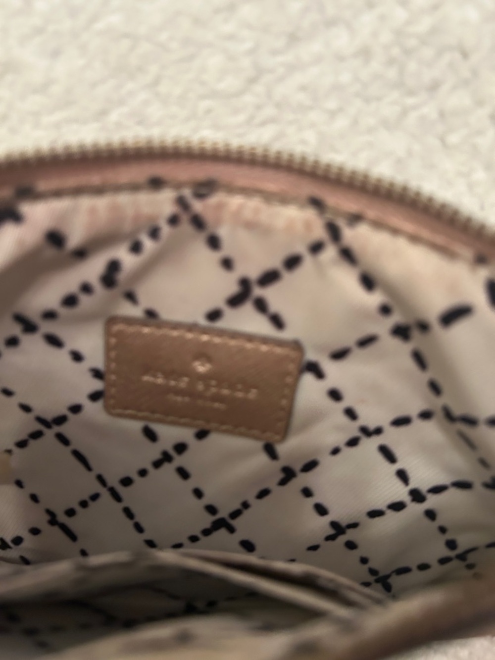 kate spade Metallic Rose Gold Wristlet Clutch - Picture 5 of 5